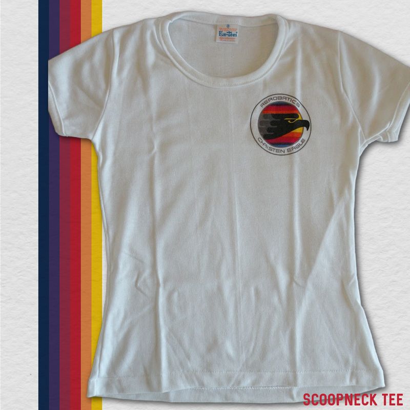 Vintage Ladies' Scoopneck Tee - Aerobatics Christen Eagle