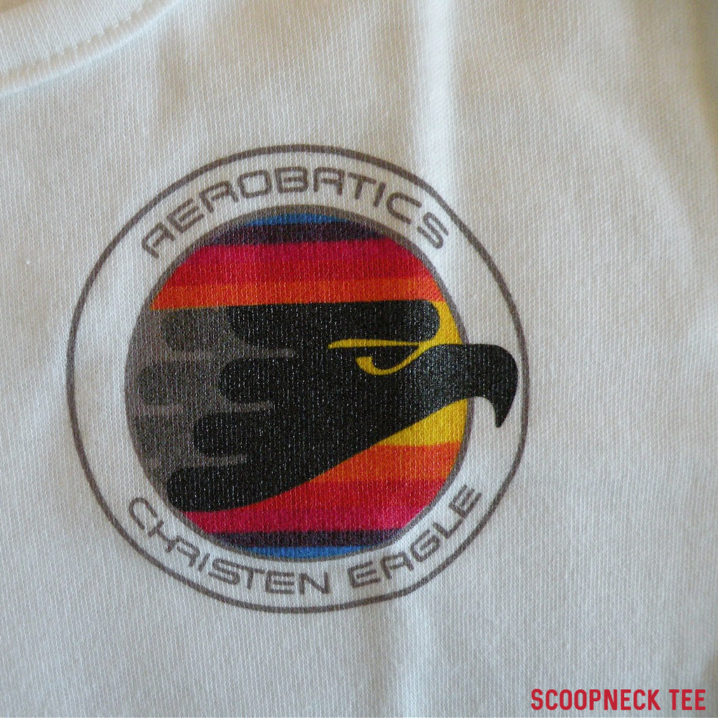 Vintage Ladies' Scoopneck Tee - Aerobatics Christen Eagle