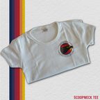 Ladies' Scoopneck Tee - Black Eagle