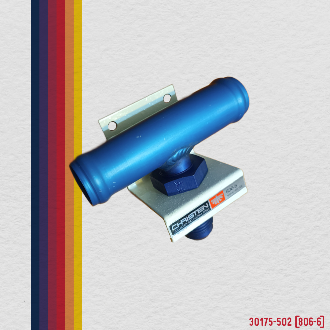806-6, 30080-502 Breather Tee (6 cylinder w/ push on #16 on top)