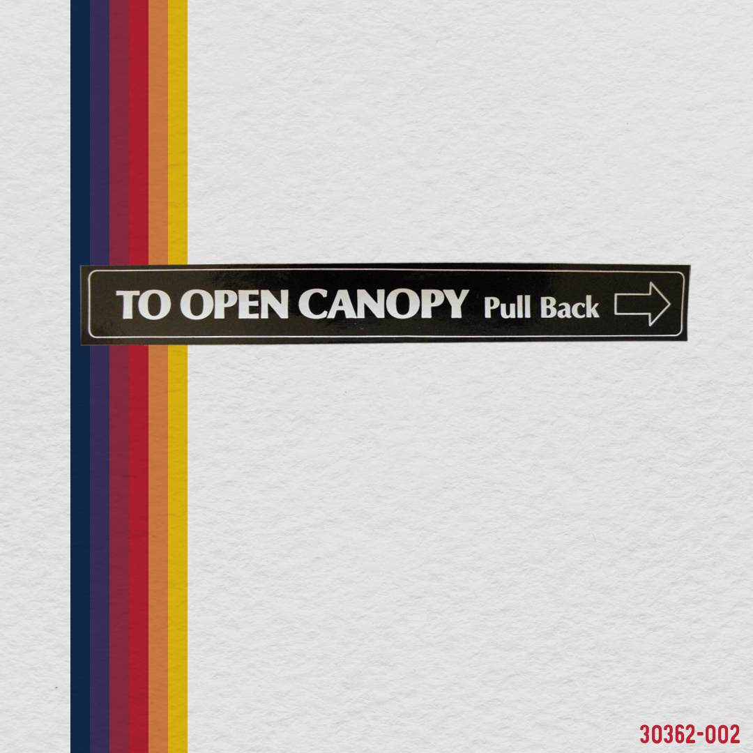 30362-002 (alt) Placard, opening handle (blk&wht) (Copy)