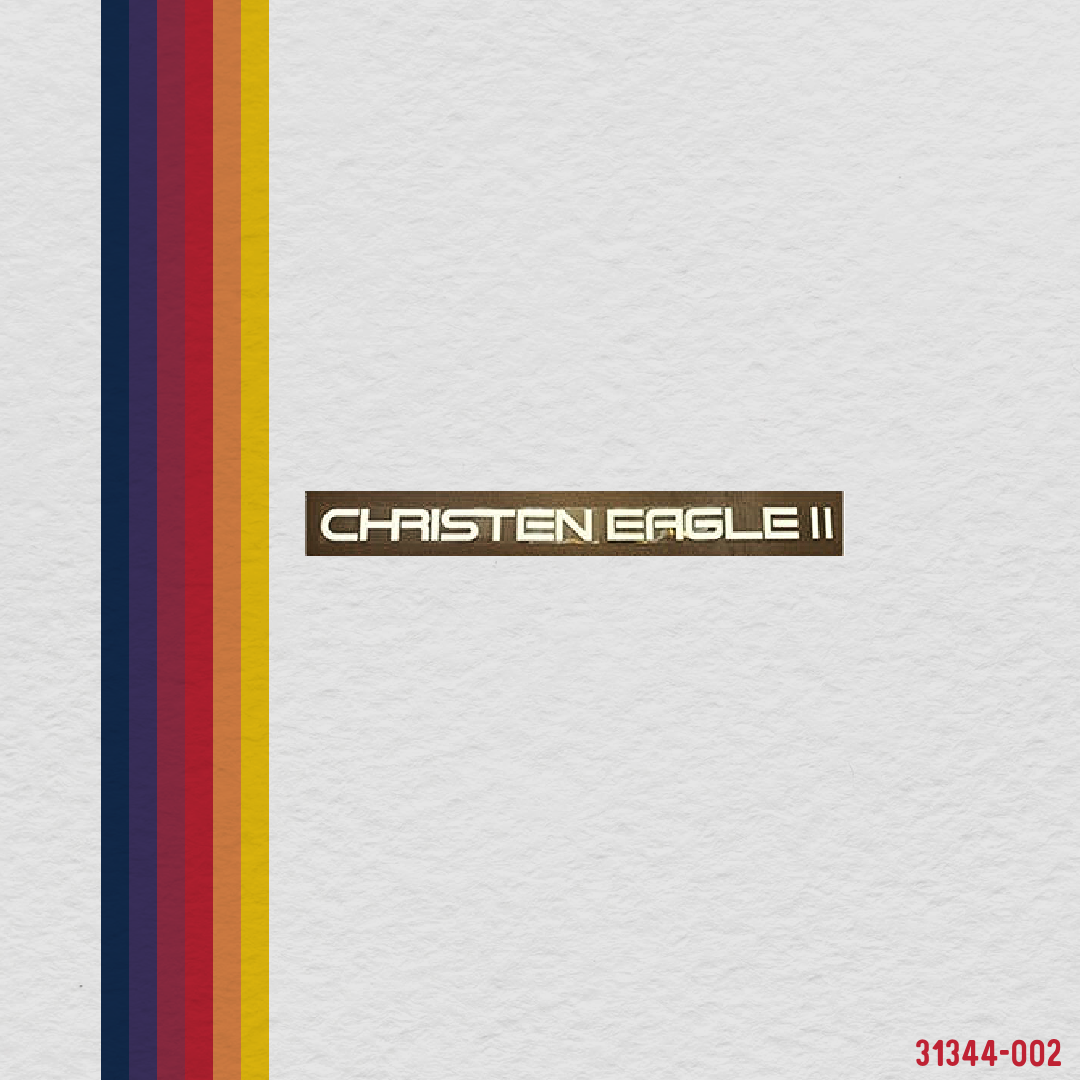 31344-002 Label, Christen Eagle II (White)