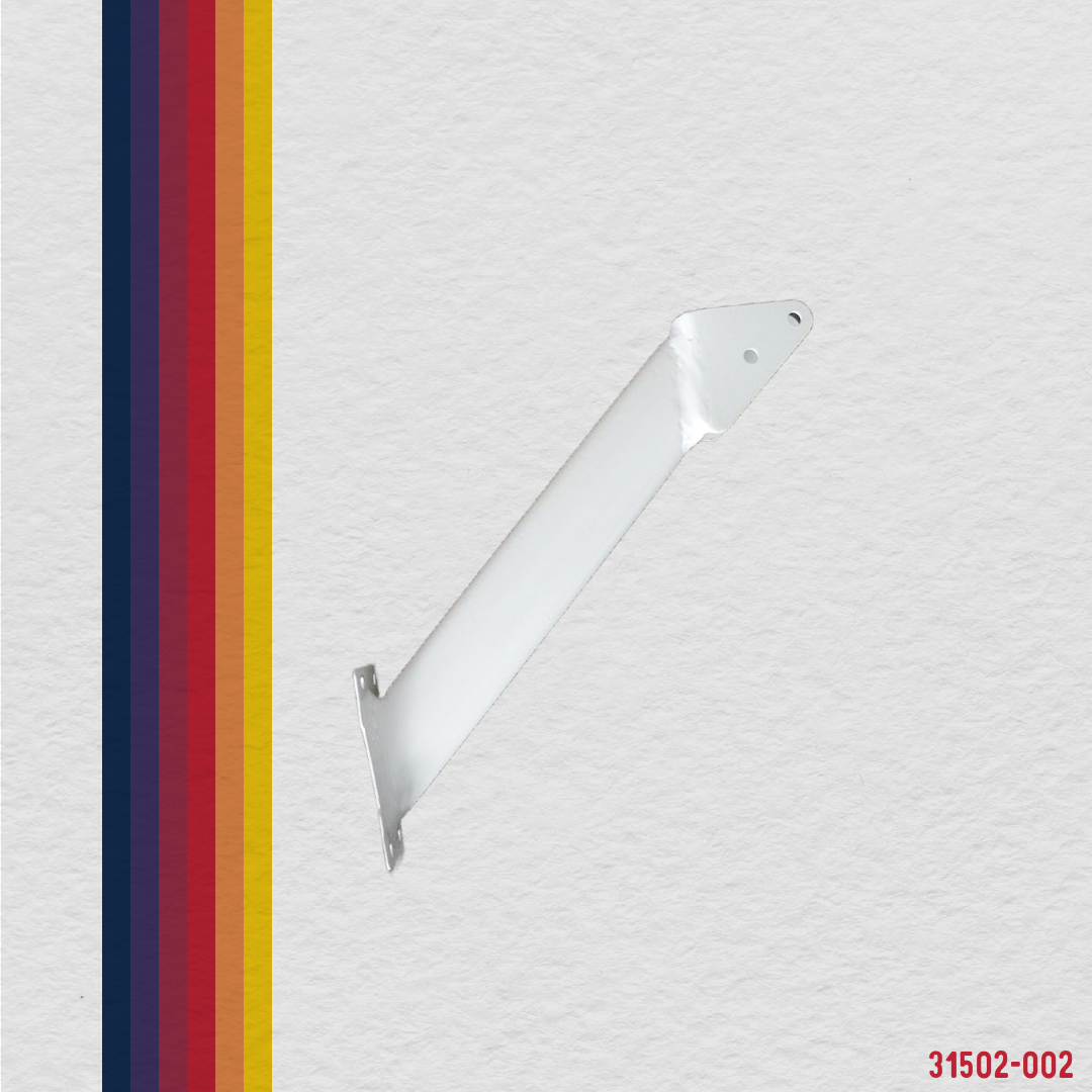 31502-002, Spade Mounting Bracket, White