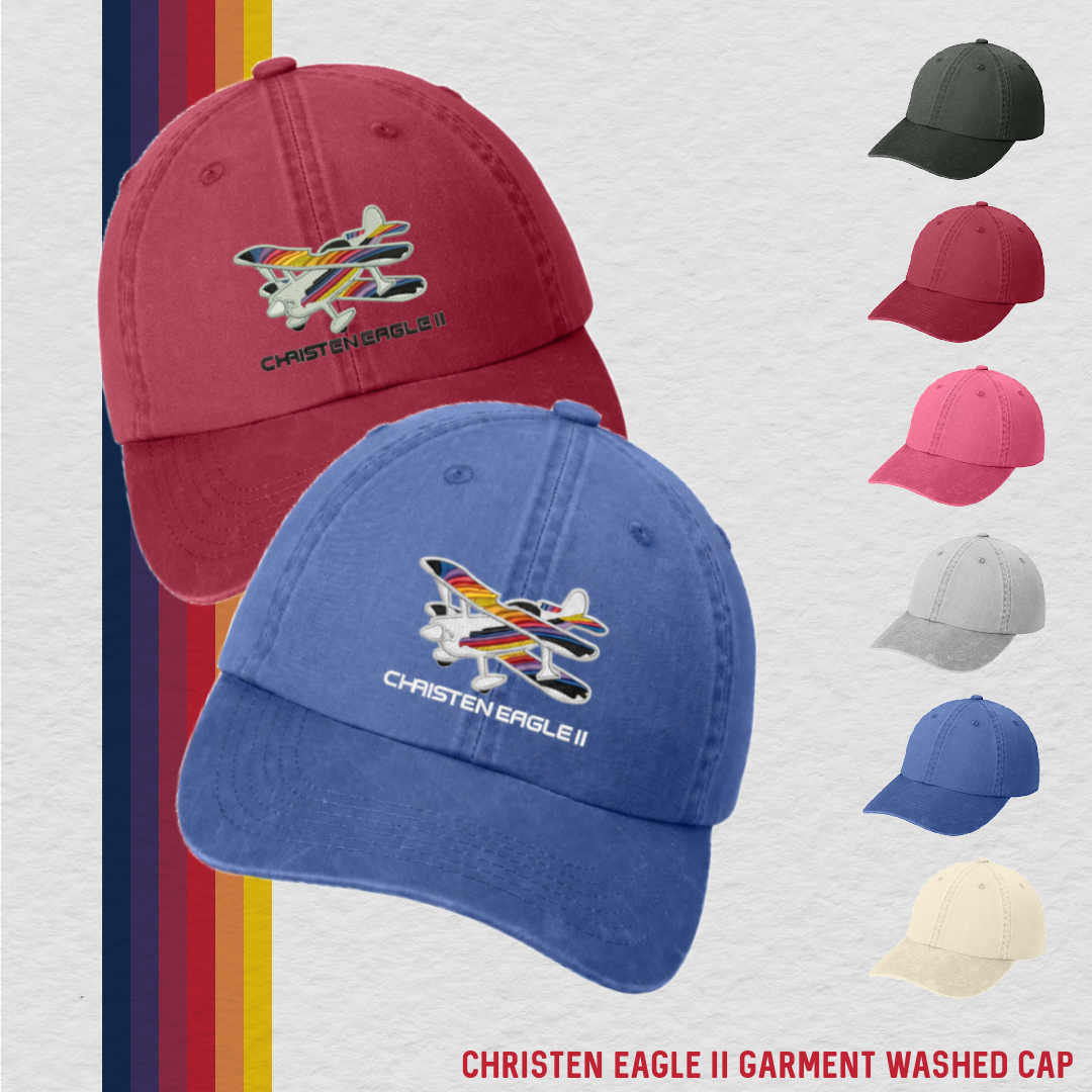 Christen Eagle II Embroidered Garment Washed Cap