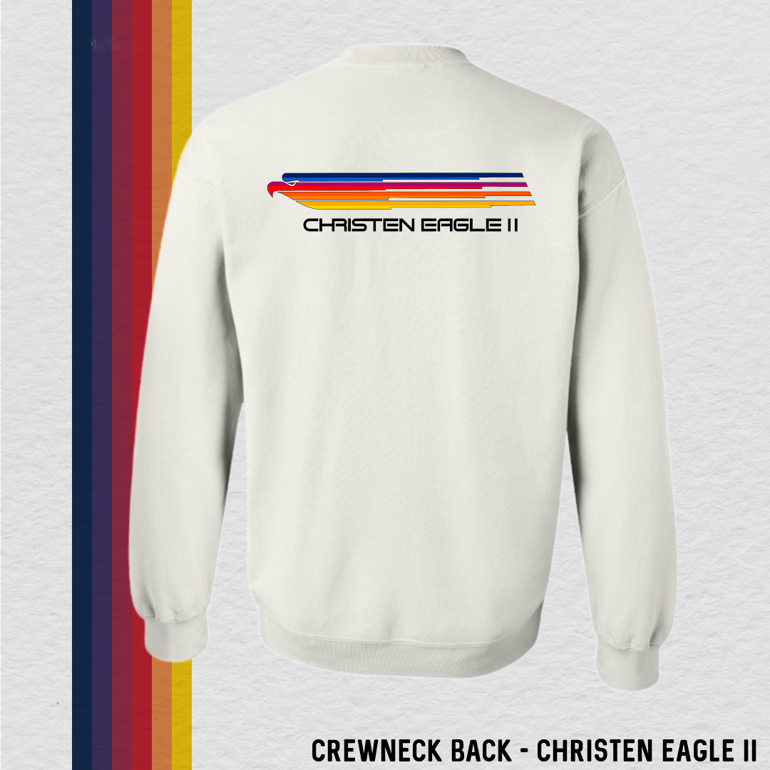 Crewneck Sweatshirt: Aerobatics Christen Eagle (with 6 Back Design Options)