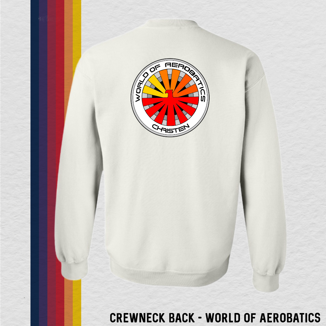 Crewneck Sweatshirt: Aerobatics Christen Eagle (with 6 Back Design Options)