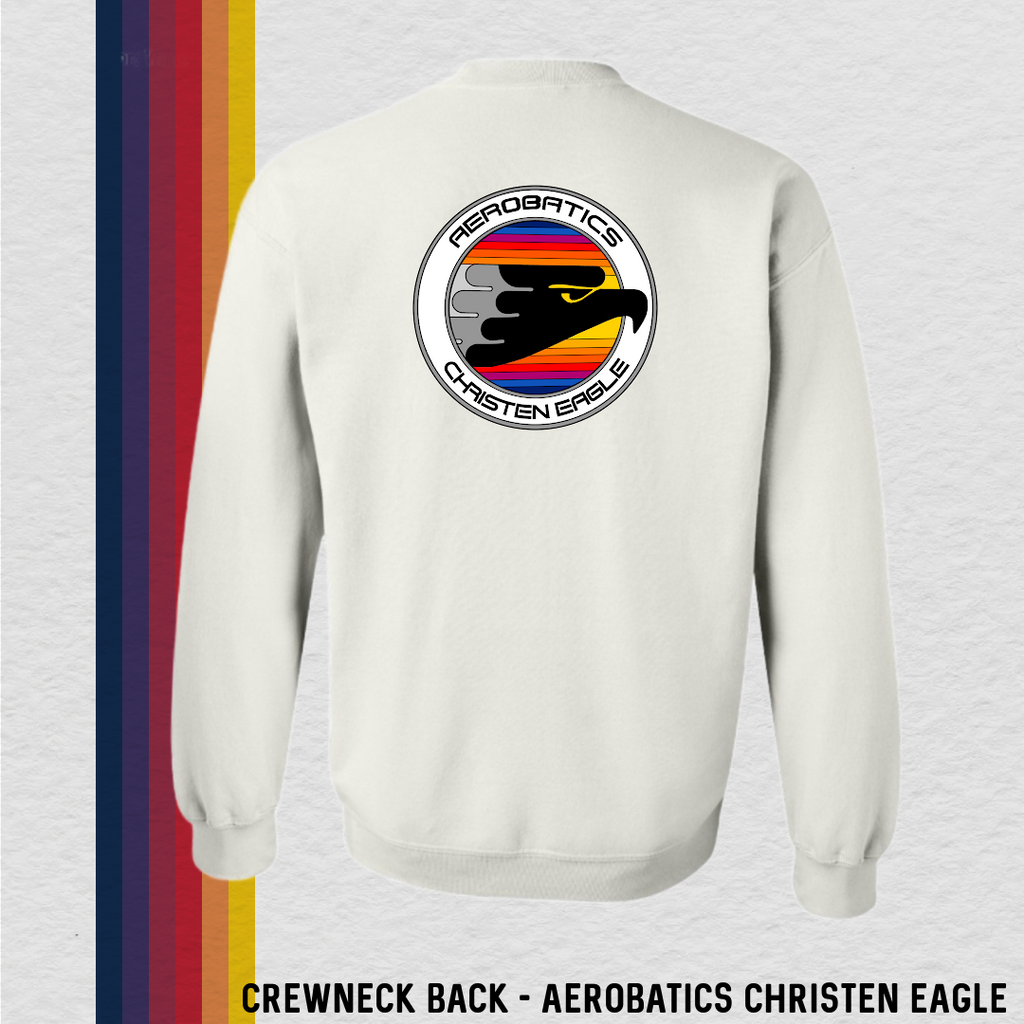 Crewneck Sweatshirt: Aerobatics Christen Eagle (with 6 Back Design Options)
