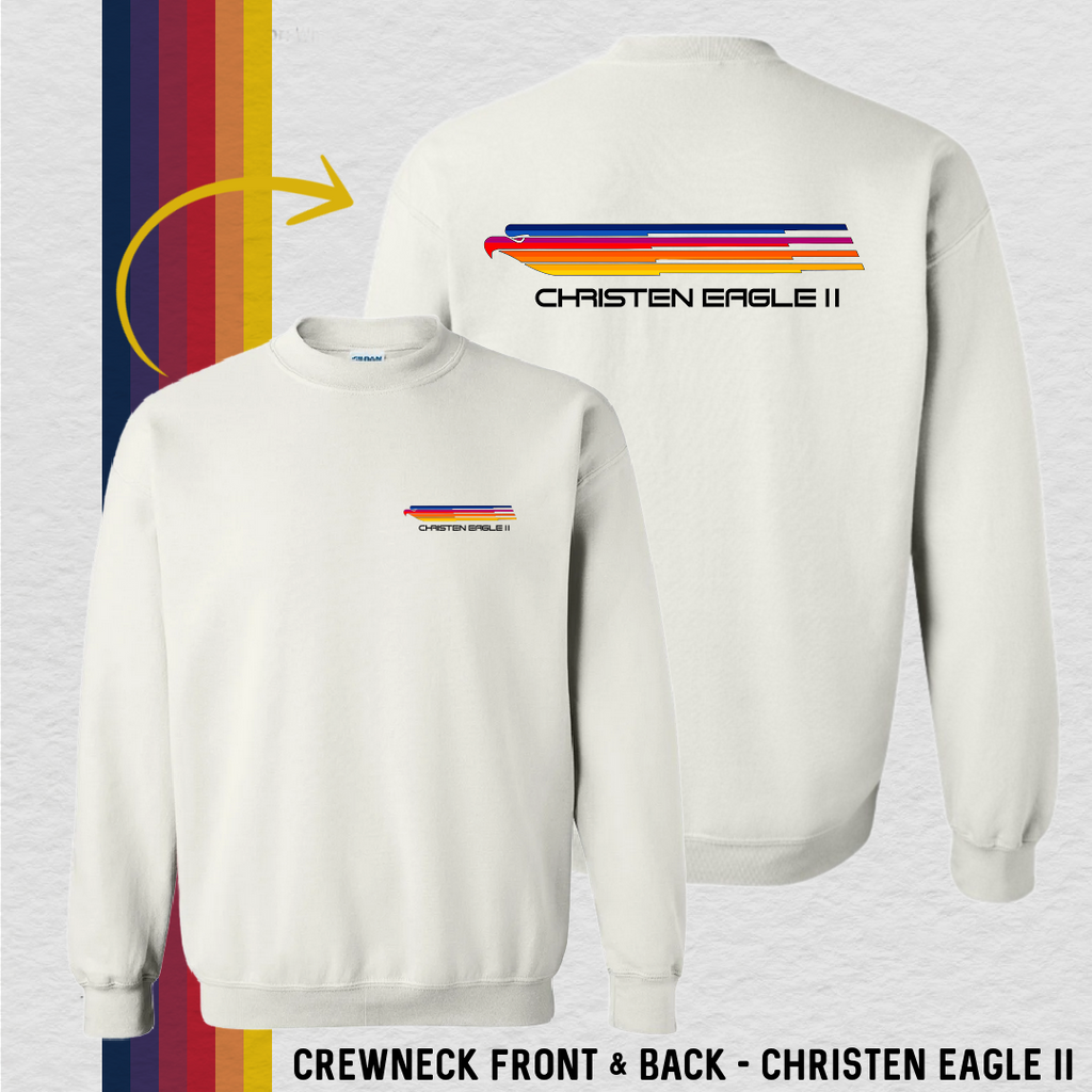 Crewneck Sweatshirt: Eagle Profile - CE II (with 6 Back Design Options)
