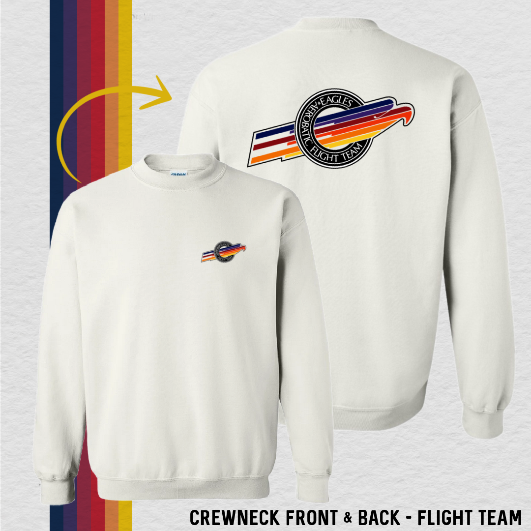 Crewneck Sweatshirt: Flight Team (with 6 Back Design Options)