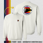 Crewneck Sweatshirt: Aerobatics Christen Eagle (with 6 Back Design Options)