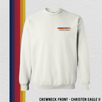 Crewneck Sweatshirt: Christen Eagle II (with 6 Back Design Options)