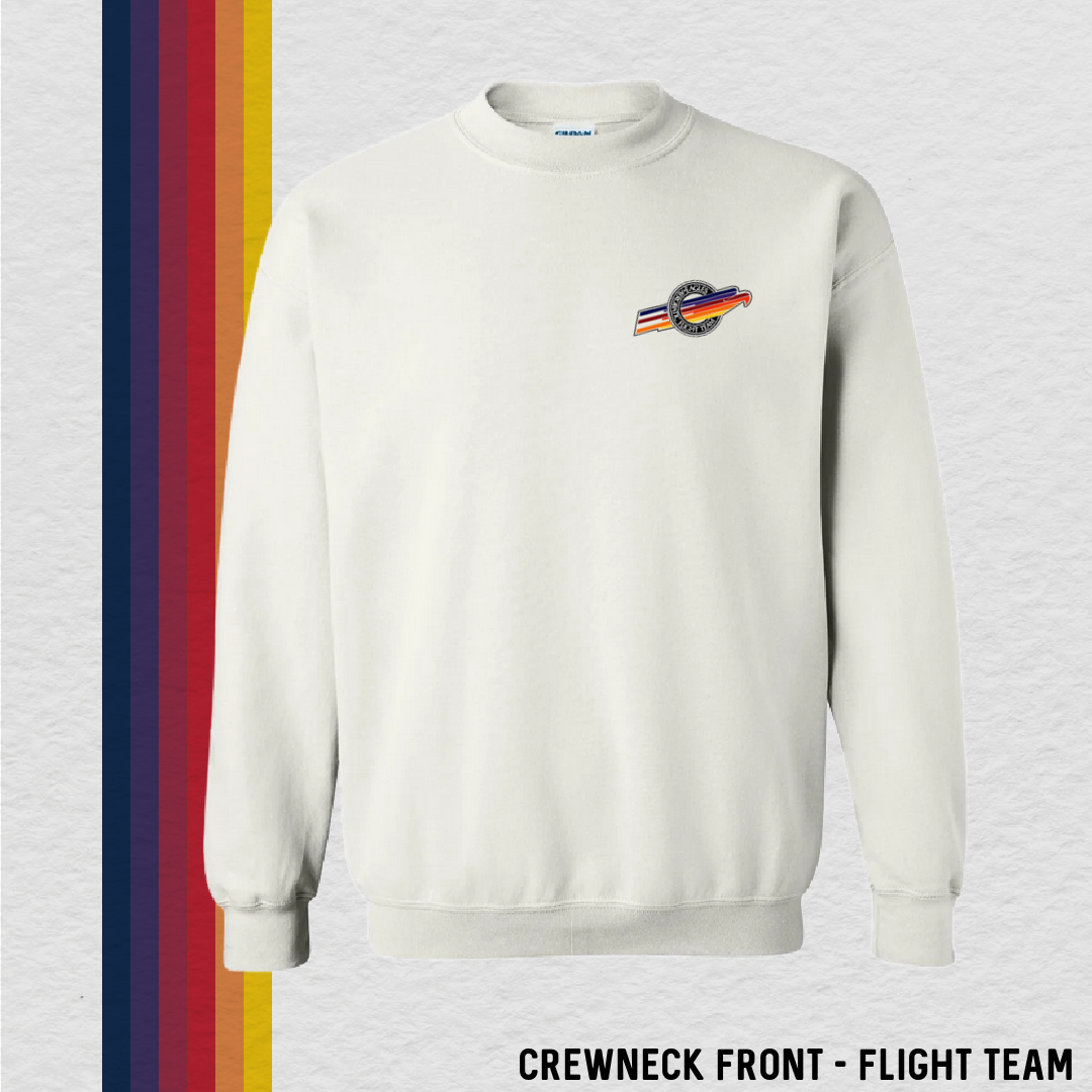 Crewneck Sweatshirt: Flight Team (with 6 Back Design Options)