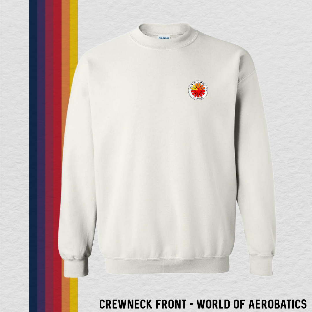 Crewneck Sweatshirt: World of Aerobatics (with 6 Back Design Options)