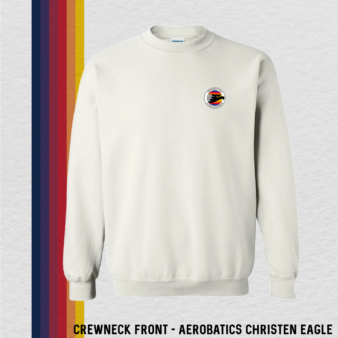Crewneck Sweatshirt: Aerobatics Christen Eagle (with 6 Back Design Options)