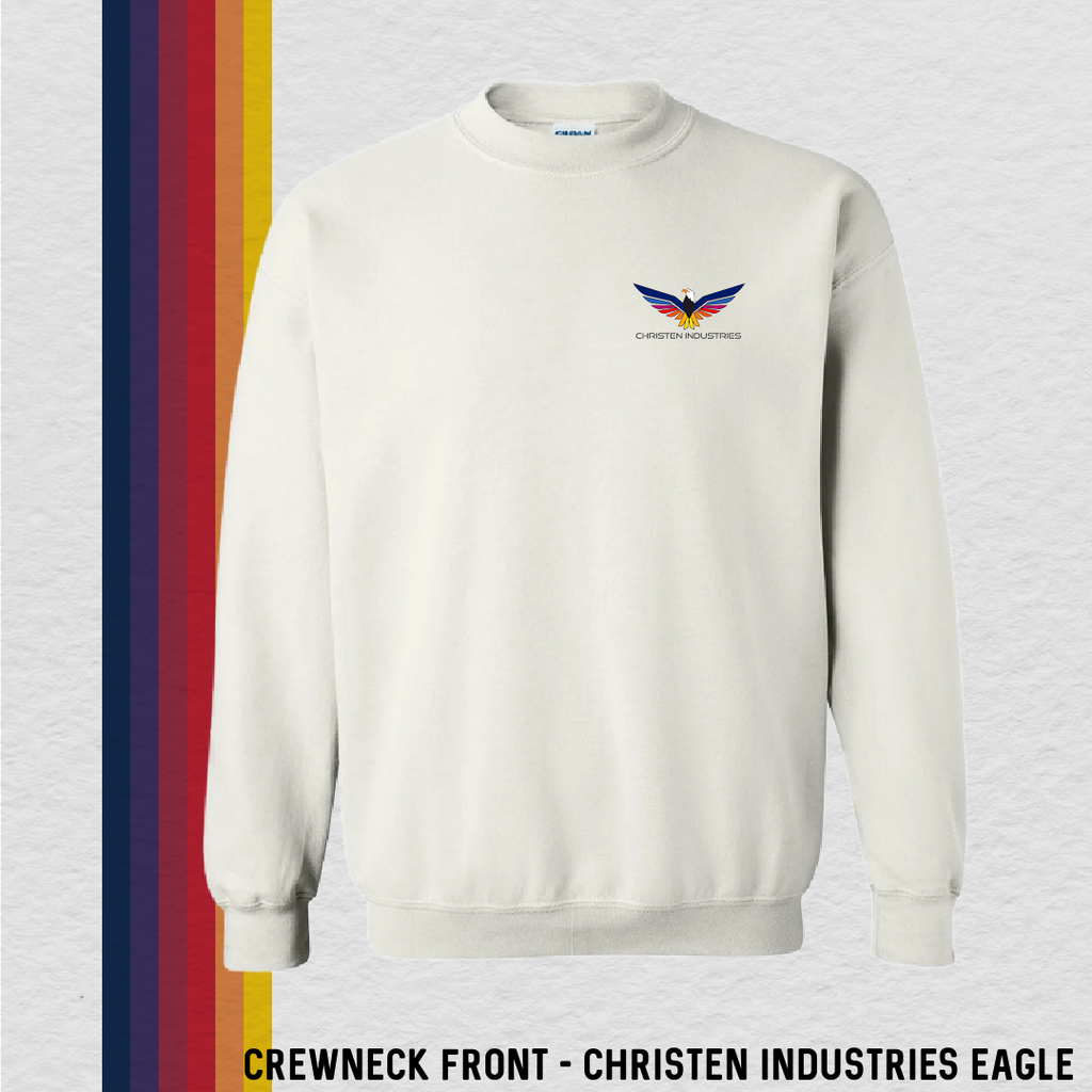 Crewneck Sweatshirt: Full Eagle - Christen Industries (with 6 Back Design Options)