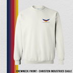 Crewneck Sweatshirt: Christen Industries Eagle (with 6 Back Design Options)