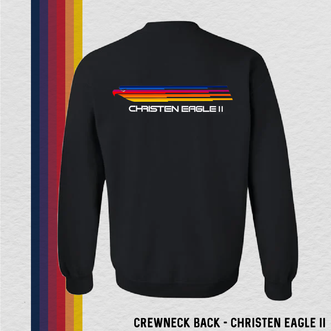 Crewneck Sweatshirt: Aerobatics Christen Eagle (with 6 Back Design Options)