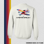 Crewneck Sweatshirt: CE II Plane (with 8 Back Design Options)