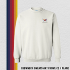 Crewneck Sweatshirt: CE II Plane (with 8 Back Design Options)