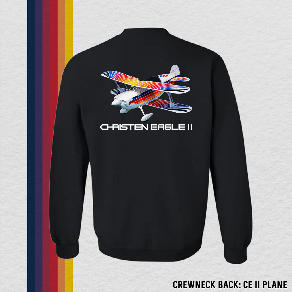Crewneck Sweatshirt: CE II Plane (with 8 Back Design Options)