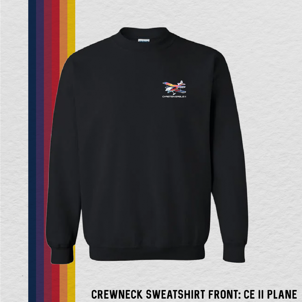 Crewneck Sweatshirt: CE II Plane (with 8 Back Design Options)