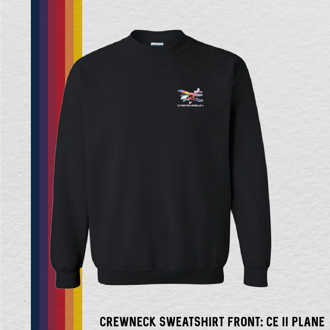 Crewneck Sweatshirt: CE II Plane (with 8 Back Design Options)