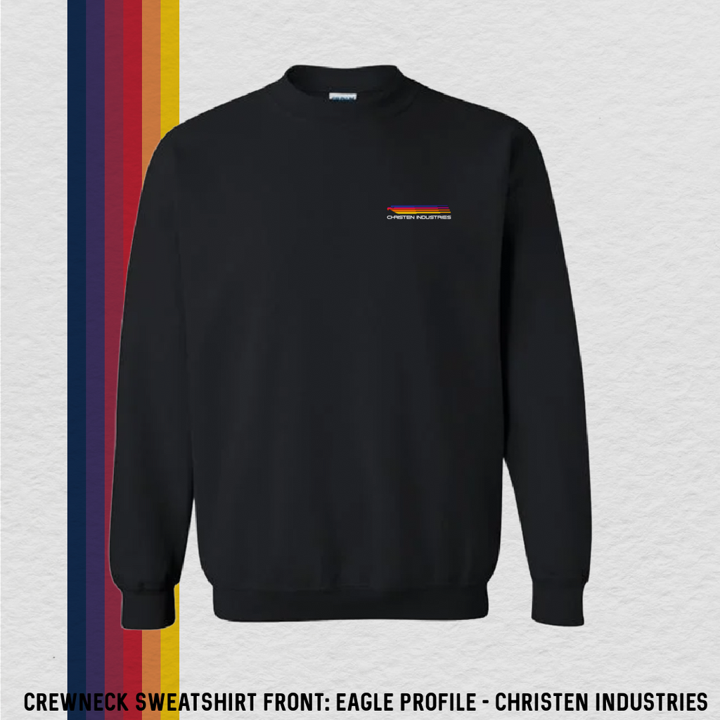 Crewneck Sweatshirt: Eagle Profile - CI (with 8 Back Design Options)
