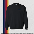 Crewneck Sweatshirt: Eagle Profile - CI (with 8 Back Design Options)