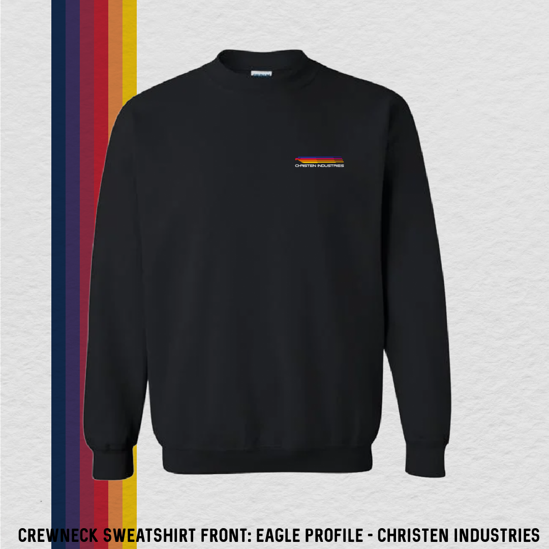 Crewneck Sweatshirt: Eagle Profile - CI (with 8 Back Design Options)