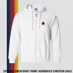 Zippered Sweatshirt: Aerobatics Christen Eagle (with 6 Back Design Options)