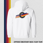Zippered Sweatshirt: Christen Eagle II (with 6 Back Design Options)