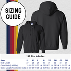Zippered Sweatshirt: Christen Eagle II (with 6 Back Design Options)
