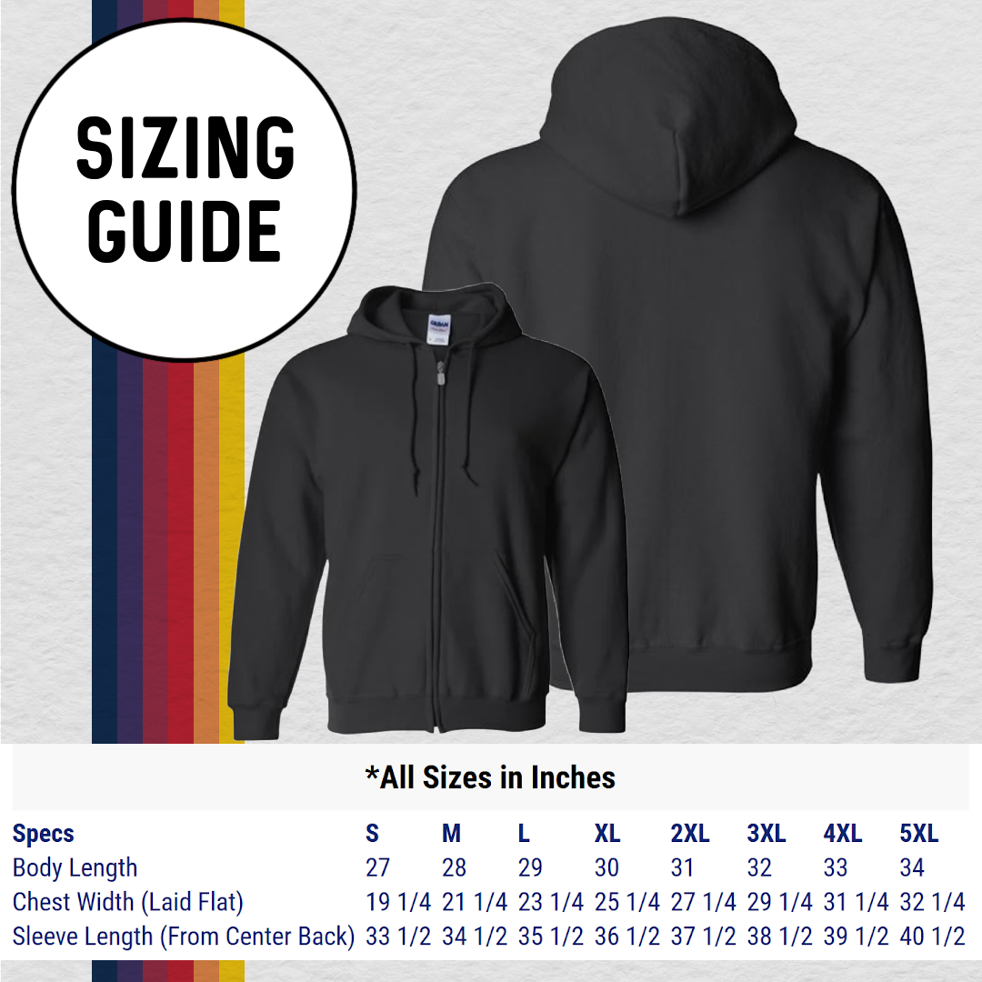 Zippered Sweatshirt: Christen Eagle II (with 6 Back Design Options)