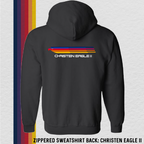 Zippered Sweatshirt: Christen Eagle II (with 6 Back Design Options)