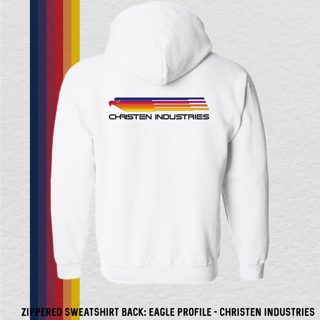 Zippered Sweatshirt: CE II Plane (with 8 Back Design Options)