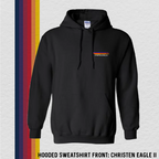 Hooded Sweatshirt: Christen Eagle II (with 6 Back Design Options)