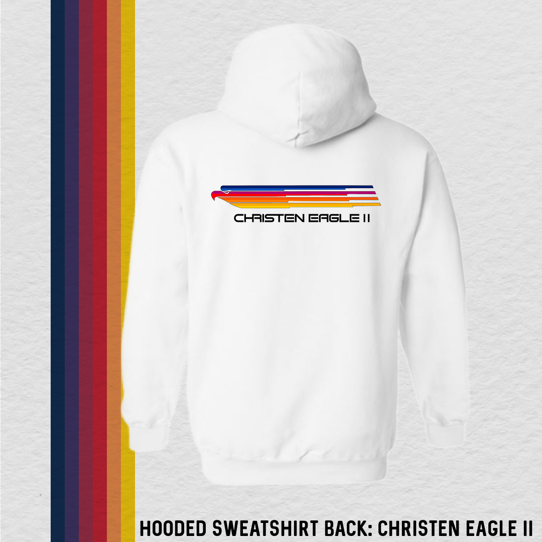 Hooded Sweatshirt: Aerobatics Christen Eagle (with 6 Back Design Options)
