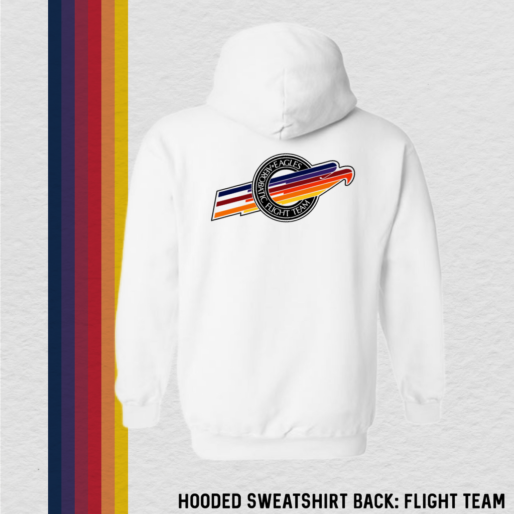 Hooded Sweatshirt: World of Aerobatics (with 6 Back Design Options)