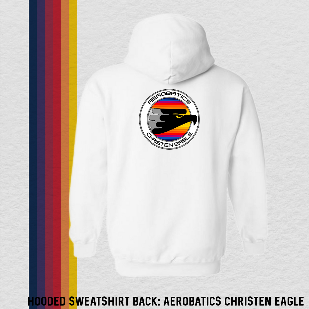 Hooded Sweatshirt: World of Aerobatics (with 6 Back Design Options)