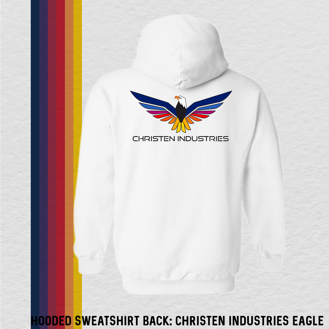 Hooded Sweatshirt: Aerobatics Christen Eagle (with 6 Back Design Options)