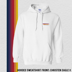 Hooded Sweatshirt: Christen Eagle II (with 6 Back Design Options)