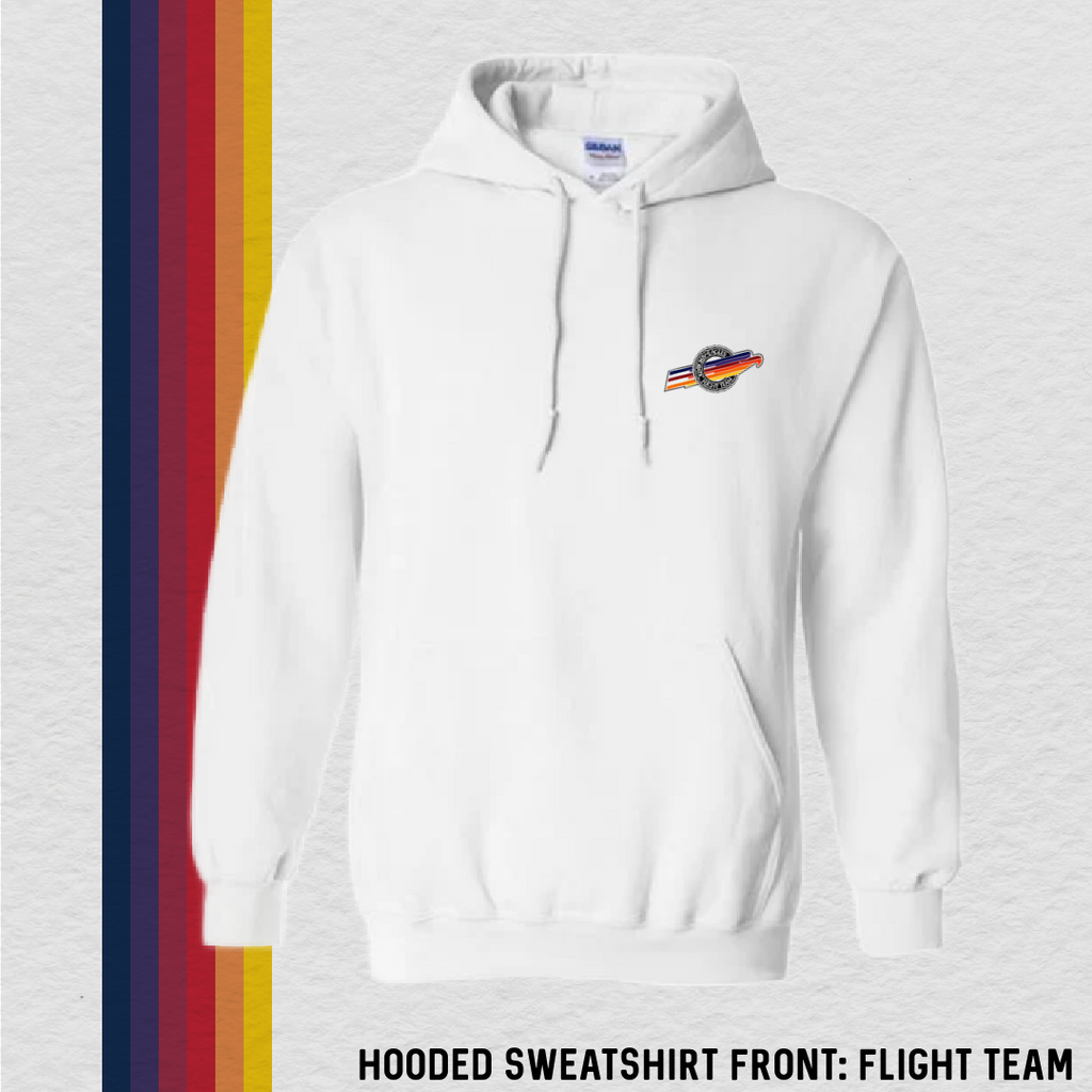 Hooded Sweatshirt: World of Aerobatics (with 6 Back Design Options)