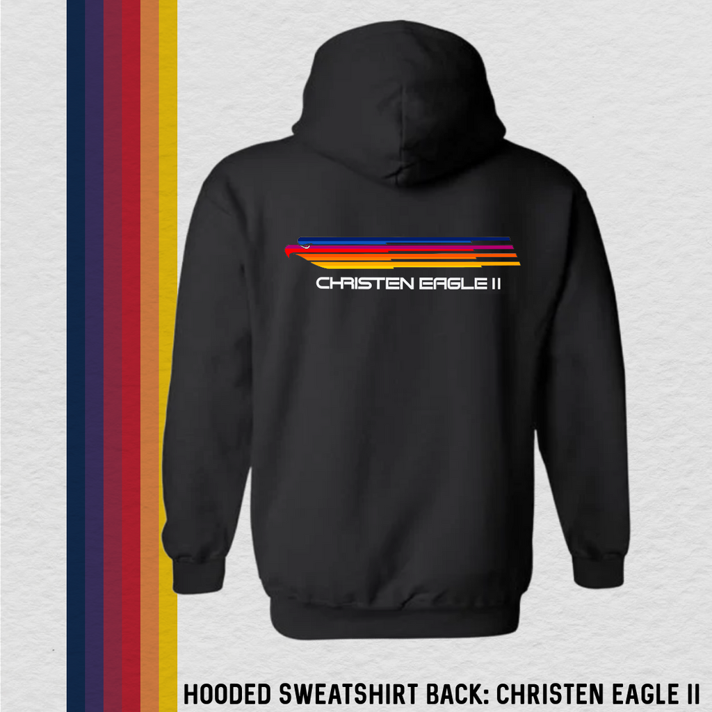 Hooded Sweatshirt: World of Aerobatics (with 6 Back Design Options)