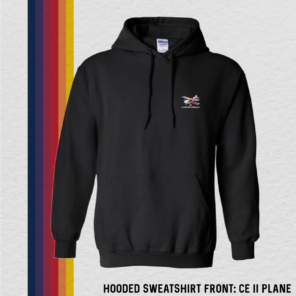 Hooded Sweatshirt: CE II Plane (with 8 Back Design Options)