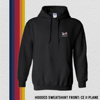 Hooded Sweatshirt: CE II Plane (with 8 Back Design Options)