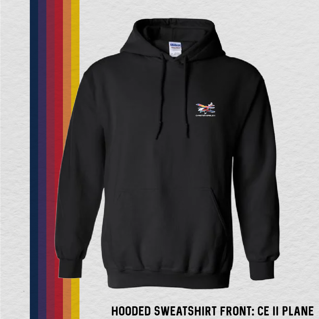 Hooded Sweatshirt: CE II Plane (with 8 Back Design Options)