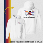 Hooded Sweatshirt: CE II Plane (with 8 Back Design Options)