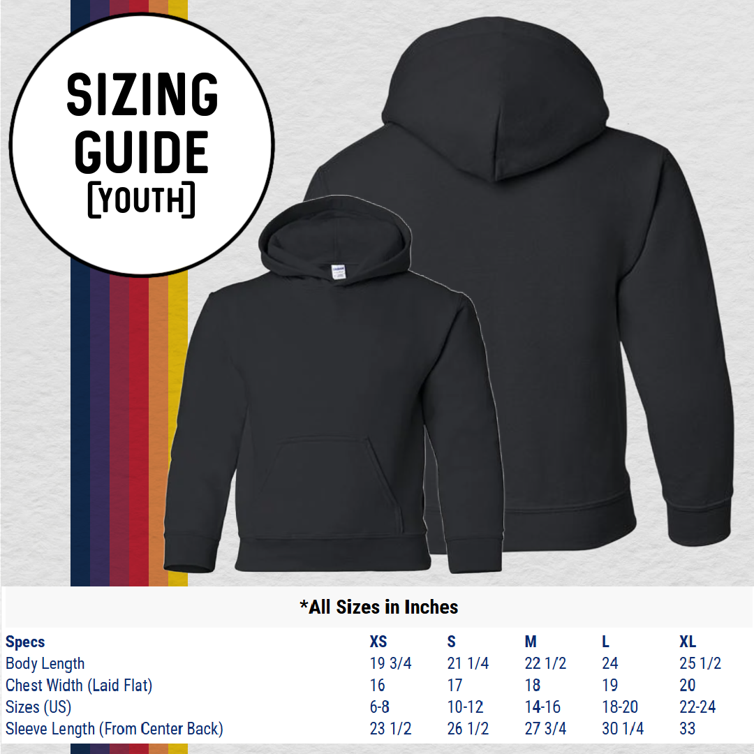 Youth Hooded Sweatshirt: Aerobatics Christen Eagle (with 6 Back Design Options)
