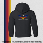 Youth Hooded Sweatshirt: Aerobatics Christen Eagle (with 6 Back Design Options)