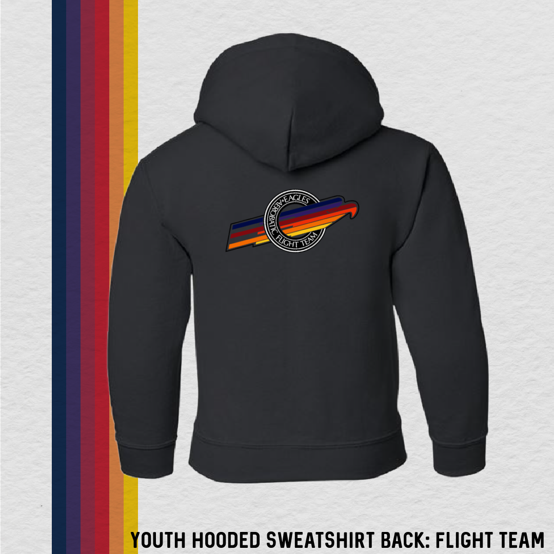 Youth Hooded Sweatshirt: Aerobatics Christen Eagle (with 6 Back Design Options)